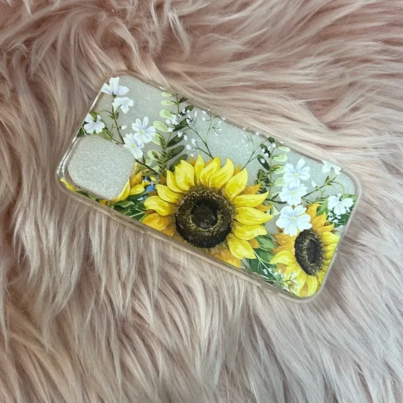 iPhone 11 Pro Sunflower Floral Spring Summer Fall Clear phone case NWOT - Picture 1 of 3
